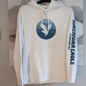 American Eagle  Established in  1977 Logo Hoodie Sweatshirt Men's Size Large ❤️